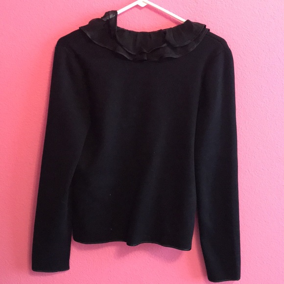 Jones New York ruffle long sleeve sweater small - Picture 5 of 8